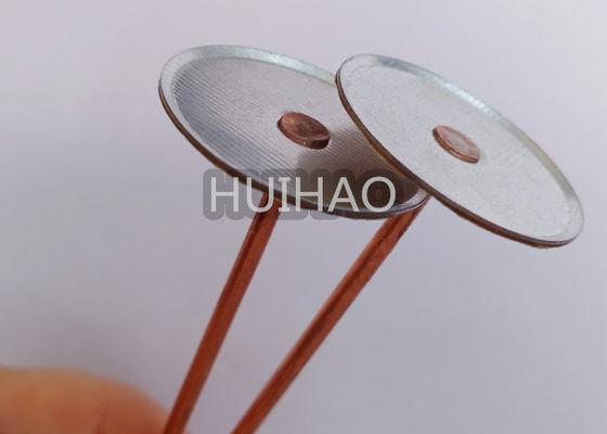 12ga Pins de soudure à tête isolante en acier doux plaqué en cuivre pour système hvac