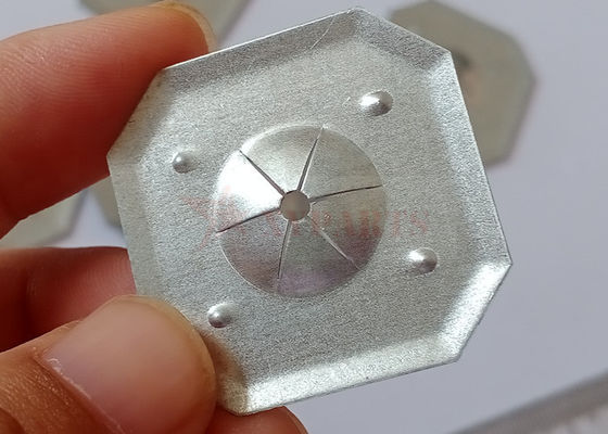 Clip de vitesse d'isolation de 32 mm carrés d'acier galvanisé pour l'industrie de l'isolation commerciale