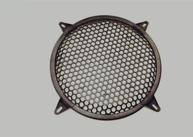 Type rond maille de gril de haut-parleur de gaufre, grosseur de maille de gril en métal adaptée aux besoins du client