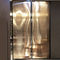 Écran de douche en bronze de Mesh Art Laminated Glass de câblage cuivre