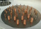 Goupilles cannelées annulaires de soudage des goujons d'acier inoxydable, acier doux plaqué de cuivre M5 - soudeuse Pins With Threaded du goujon M12