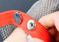 Gants résistants de sécurité coupés par maille d'anneau de cotte de maille de solides solubles avec la longueur prolongée