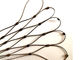 filet de sécurité flexible de corde d'acier inoxydable de diamètre de 2MM pour la protection d'automne de pente