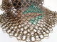 décoration de draperie de Ring Mesh Is For Partition Curtain en métal d'en cuivre d'antiquité de fil d'armure de 2mm 20mm Chainmail
