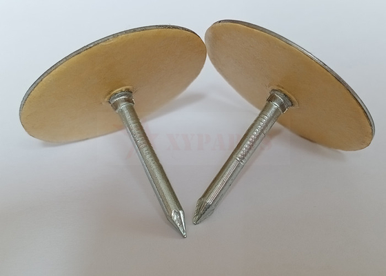 Le revêtement en acier galvanisé de conduit de tête de tasse cloue avec le papier isolé pour attacher l'isolation faite face par aluminium