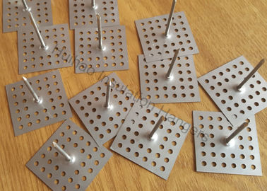 Base perforée en acier - Fixation des chevilles d'isolation pour isolant - Surface rugueuse - 12Ga Dia 63.5mm