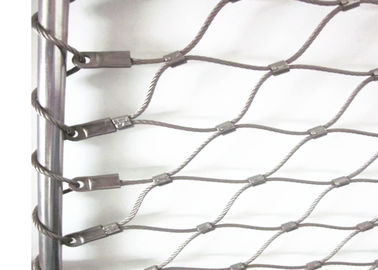 Flexible X-tendez la maille baguée de câble métallique d'acier inoxydable pour la balustrade de balcon