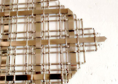 Grillage décoratif de Cabinets populaires fait en fil plat d'acier inoxydable