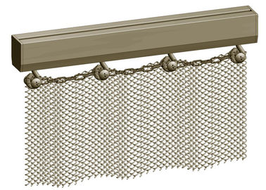 maille en aluminium de bobine d'ouverture de draperie de maille en métal de 1.2mm x de 6mm pour le diviseur de l'espace