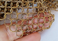 métal Ring Mesh Curtains Gold Color Used d'acier inoxydable de 0.8x7mm pour le diviseur de l'espace