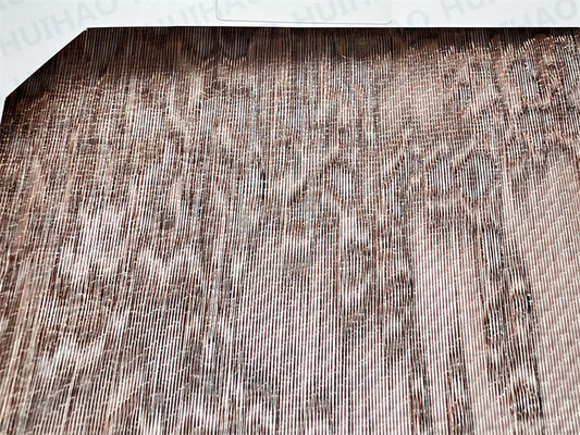 Tissu métallique en laiton laminé et verre pour le revêtement de façade architecturale