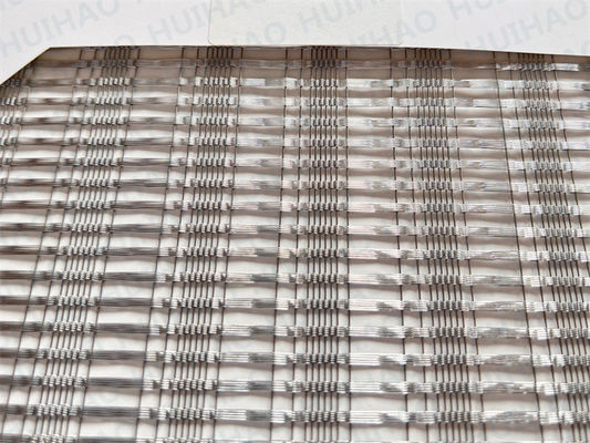 Maille tissée laminée en verre brillant et élégante personnalisée pour portes en verre