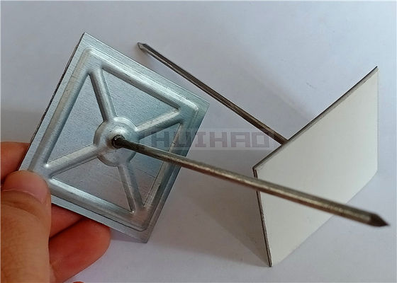 Diamètre auto-adhésif des goupilles 12Ga d'isolation de double bande de visage avec la laine de verre de difficulté d'agrafe