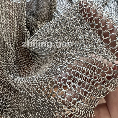 7 mm soudés type Sus304 Anneaux Maillot de chaîne pour vêtements de protection
