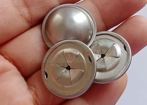 Capuchons bombés autobloquants en acier inoxydable de 22 mm pour broches d'isolation