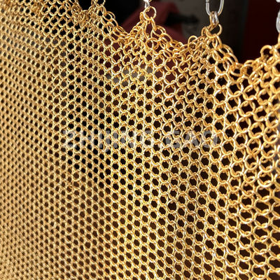 Type de soudure des anneaux de couleur dorée d'anneau de maille 12 mm
