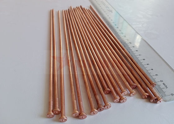 Goupilles de soudure CD 5x160mm en acier cuivré utilisées pour fixer les matériaux isolants sur une surface en acier