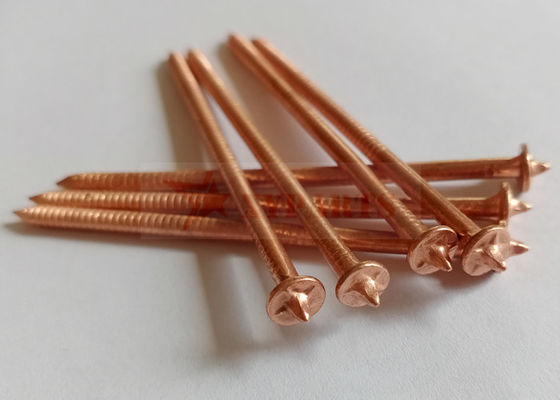 Goupilles de soudure CD 5x160mm en acier cuivré utilisées pour fixer les matériaux isolants sur une surface en acier