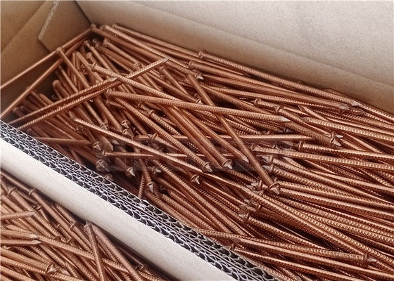 Pins isolants de soudage en acier doux plaqué en cuivre pour la construction navale Laine de roche