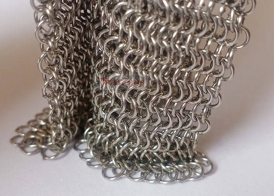 0.53x3.81mm en acier inoxydable soudé en treillis métallique pour rideaux en treillis métalliques