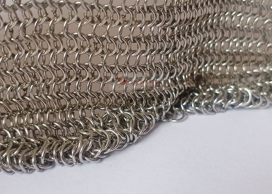 0.53x3.81mm en acier inoxydable soudé en treillis métallique pour rideaux en treillis métalliques