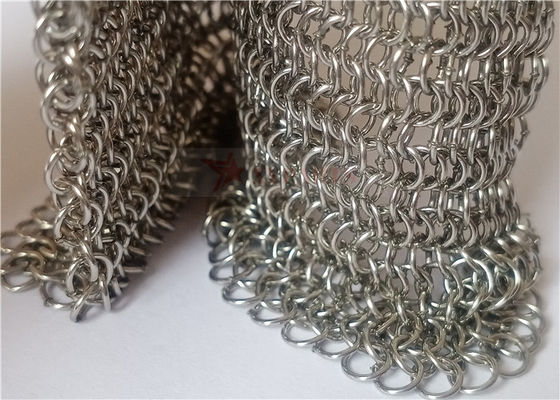 Rideau en acier inoxydable en treillis métallique 0,53x3,81 mm Type soudé pour les écrans des pompiers et les séparateurs de pièce