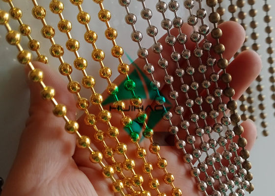 Rideau de chaîne de perles à bille pour séparateur de pièce
