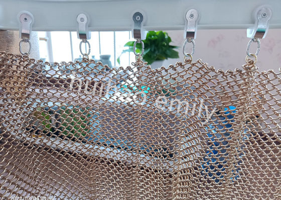 1.2mm Drapeau en filet métallique en fil d'aluminium pour la décoration de restaurant
