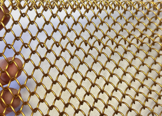 Rideaux de douche en maille métallique ignifuge utilisés pour la décoration intérieure