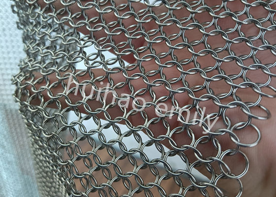 0.8x7mm a soudé le type rideau en maille d'anneau pour la décoration intérieure