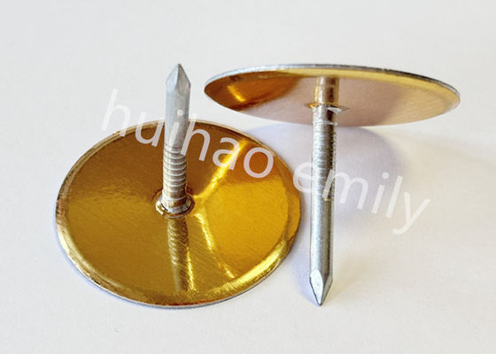 38 mm en acier galvanisé couvercle du conduit des broches de tête de tasse avec du papier d'or