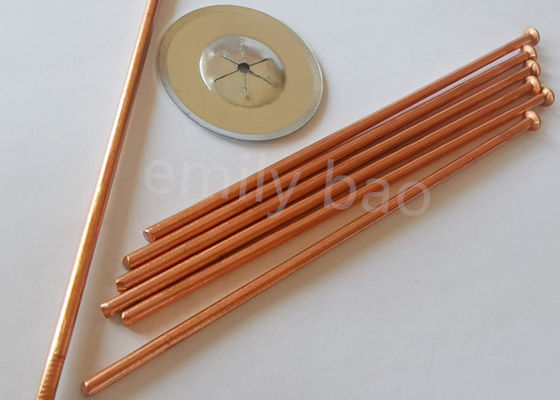 Pins de soudure isolants en cuivre de 3 mm avec une extrémité plate