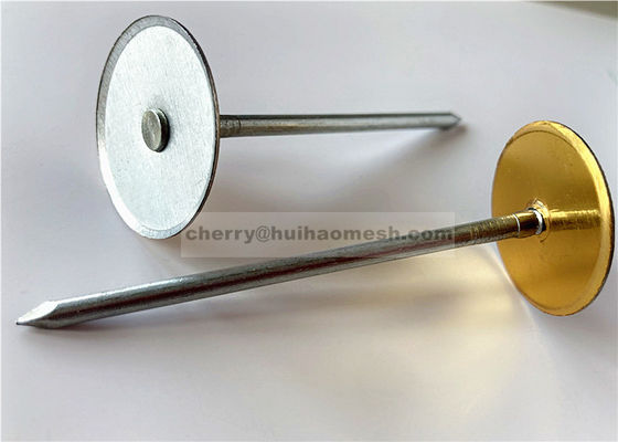 " 1 " Tête de tasse épingles de soudage isolants du conduit d'air Fermetures pour enveloppe du conduit, revêtement et isolation