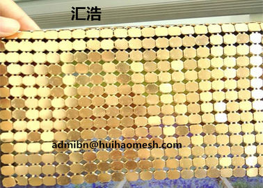 4 mm couleur dorée aluminium paillettes métalliques pour la décoration de l'hôtel