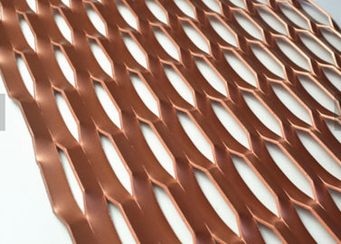 Façade extérieure en treillis métallique déployé en aluminium avec couleurs PVDF