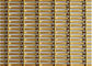 Grillage décoratif serti par replis, maille en acier architecturale dans la couleur d'or pour le bureau