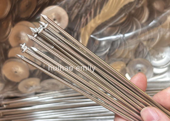 11 Ga en acier inoxydable 316L isolant CD broches de soudure avec laveuse à verrouillage automatique