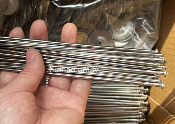 11 Ga en acier inoxydable 316L isolant CD broches de soudure avec laveuse à verrouillage automatique