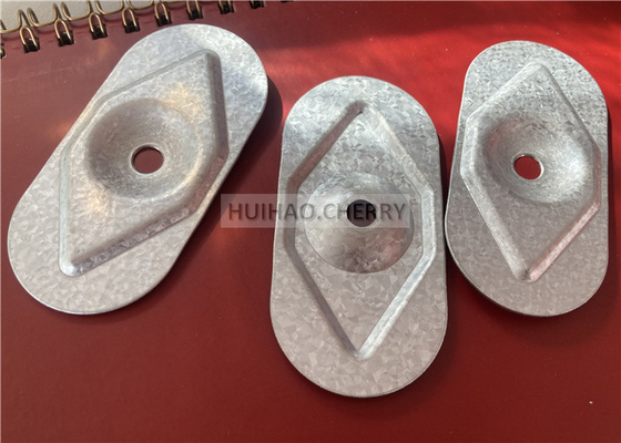 Plaques de fixation isolantes en acier galvanisé Alu-zinc 75mm pour la fixation de l'isolation de toiture et des panneaux de couverture