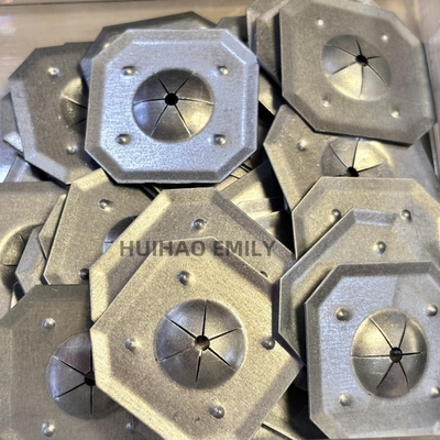32 mm d'acier galvanisé carré auto-verrouillage laveuse fixer 2,7 mm épingles isolantes