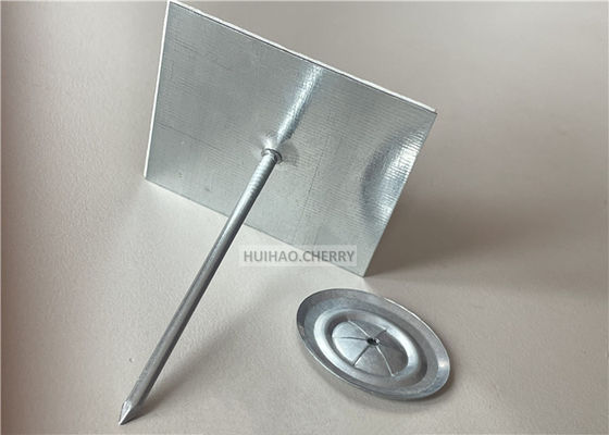 Planche d'isolation et laine minérale fixation auto-adhésif épingles en alliage d'aluminium 65 mm avec pinces
