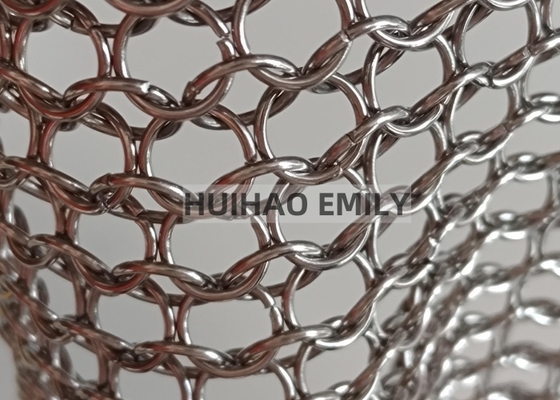 Rideau en treillis métallique soudé de 0,8x7mm pour la décoration intérieure