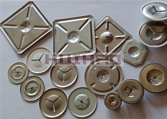 Rondelles plates autobloquantes rondes de 38 mm (1-1/2") en acier inoxydable 304 pour fixer les goupilles d'isolation thermique de calibre 12