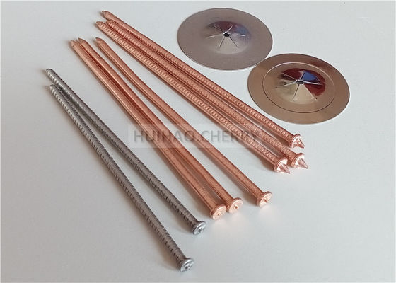 Goujons de soudage CD en acier doux cuivré 3mm X 85mm pour fixer les matériaux d'isolation