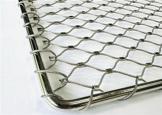 Filet de câble flexible en acier inoxydable de qualité 316 de 2 mm pour enclos d'animaux de zoo et volières