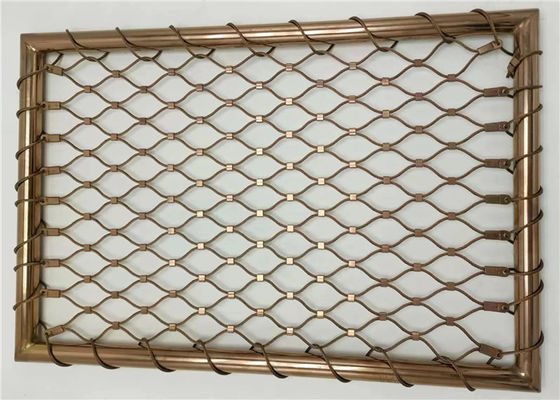 Clôture en treillis métallique en acier inoxydable flexible et durable pour remplissage de garde-corps