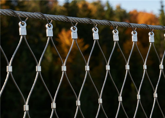 Filet de sécurité en treillis de câble d'acier inoxydable de 3,0 mm utilisé pour le remplissage des garde-corps