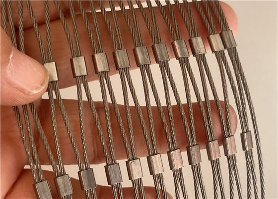 Filet de sécurité en treillis de câble d'acier inoxydable de 3,0 mm utilisé pour le remplissage des garde-corps