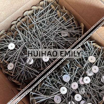 Goujons de soudure isolants à tête bombée et revêtement en cuivre 2,7x50mm avec rondelle de retenue