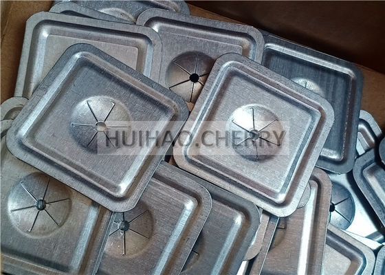 Agrafes rapides auto-bloquantes carrées de 38 mm pour rondelles d'isolation en acier galvanisé